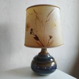 Sandstone lamp and dried flowers