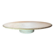 Round travertine coffee table, attributed to Angelo Mangiarotti, central cylindrical leg, 1970s