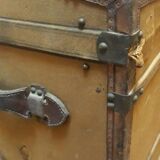 Antique curved transport trunk circa 1900 B.Vinay