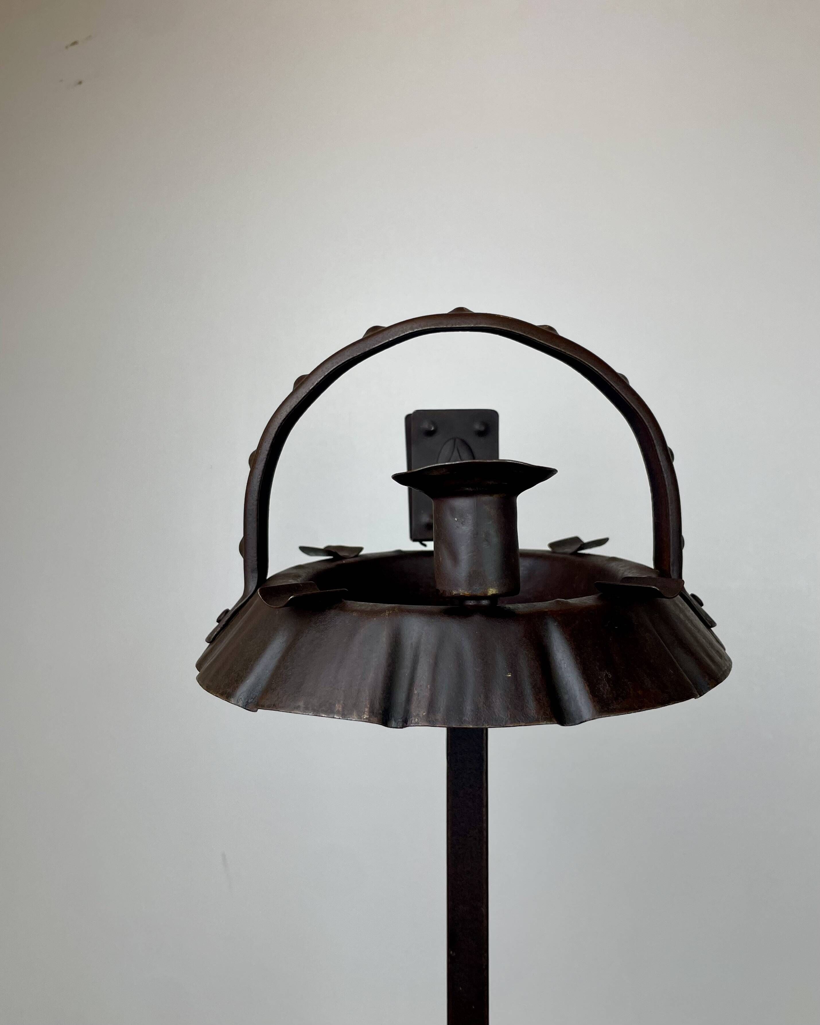 Arts & Crafts Standing Ashtray by Hugo Berger as Goberg, Germany, 1900s