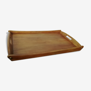 Waxed wood tray