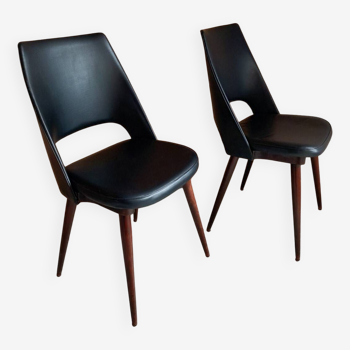 Pair of barrel chairs by Baumann