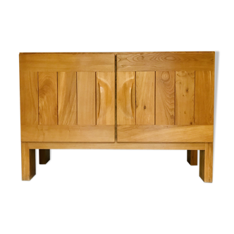 "Maison Regain" sideboard furniture solid elm 1970