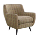 Brazilian Midcentury Modern Armchair in Original Fabric, c1950s