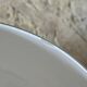 Globe lampshade in white opal, open for wall lamp chandelier, 20 cm.
