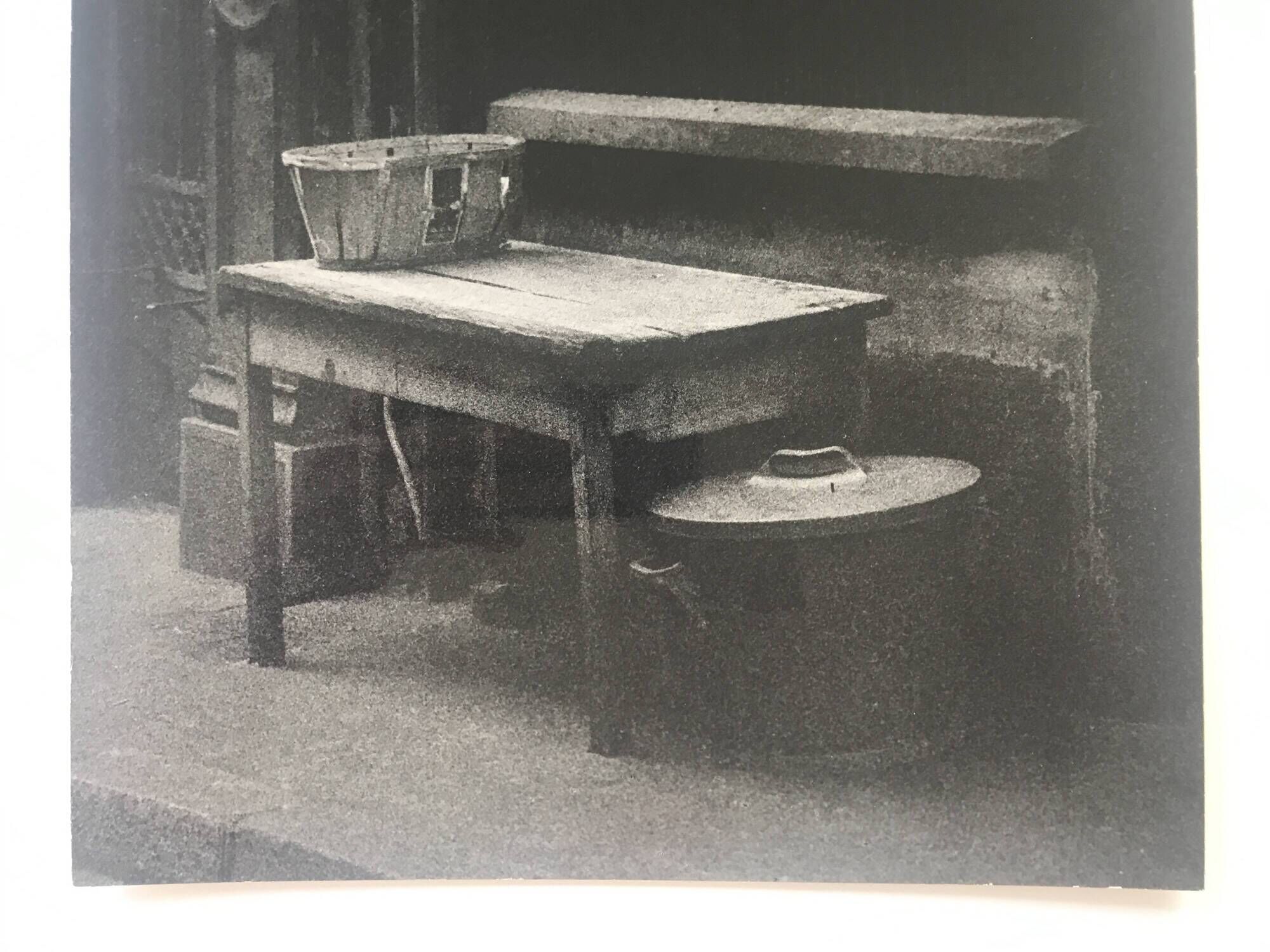 Butcher's display, 1970s/80s. Original black and white silver print on paper.