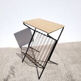 Scoubidou side table 1960 vintage saddle or end table