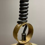 Duża okrągła lampa wisząca regulowana vintage italy 60'