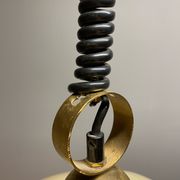 Duża okrągła lampa wisząca regulowana vintage italy 60'