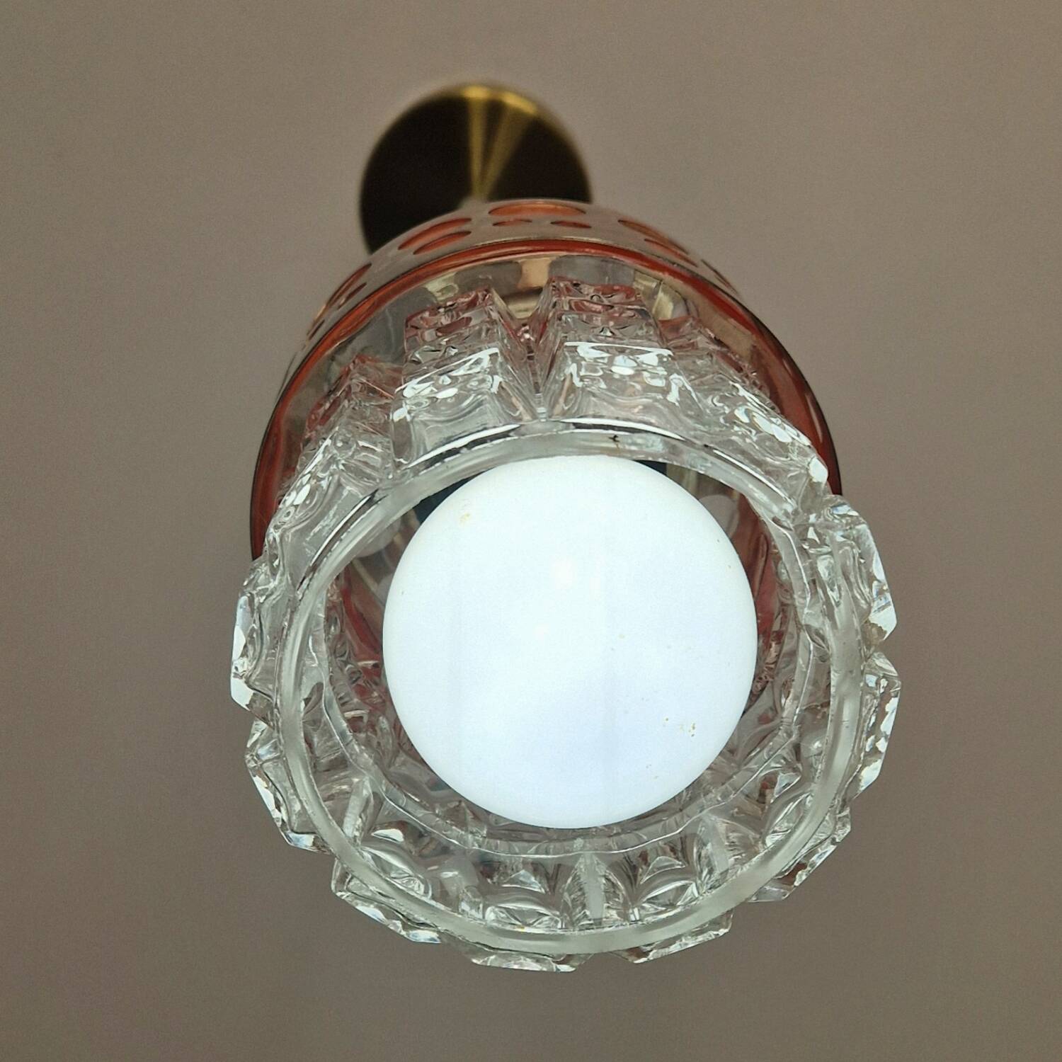 Raak glass and metal suspension 1970