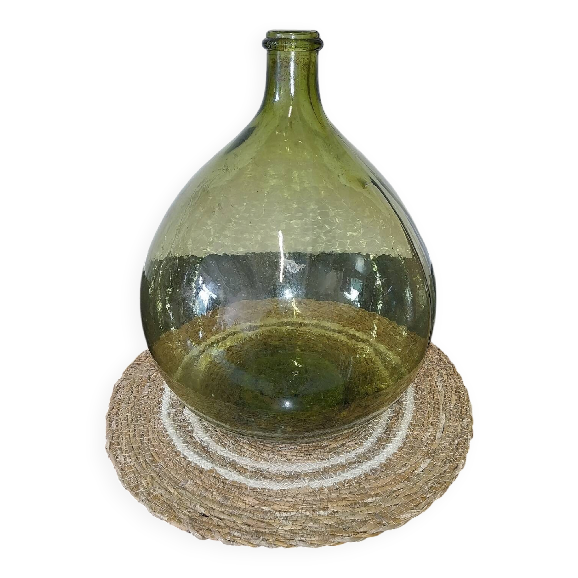Give me a green glass jug.