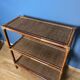 Etagère vintage en rotin naturel