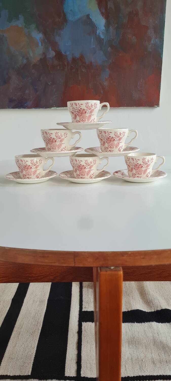 Vintage English earthenware tea service