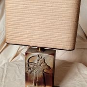 Lampe archers céramique 1980's