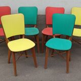 Lot de 6 chaises en formica