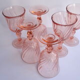 6 Luminarc Rosaline red wine glasses