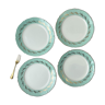 Set of 4 flat plates St Amand céranord model Picardie in earthenware