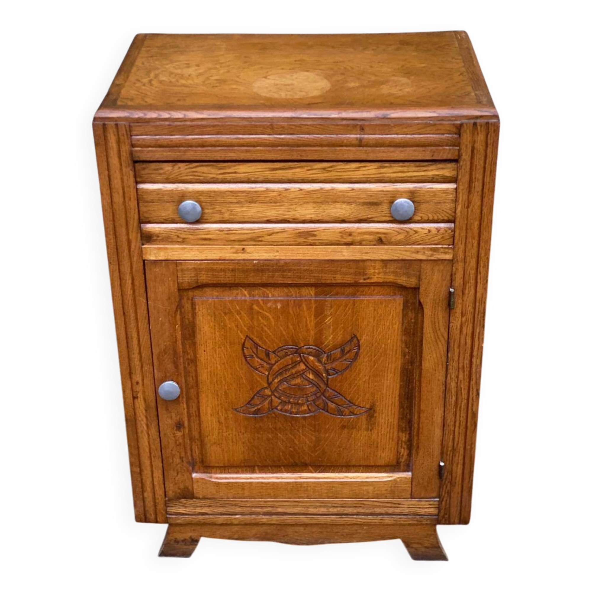 Art Deco commode confiturier from 1940 in solid oak.