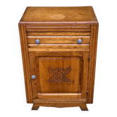 Commode confiturier art déco 1940 en chêne massif