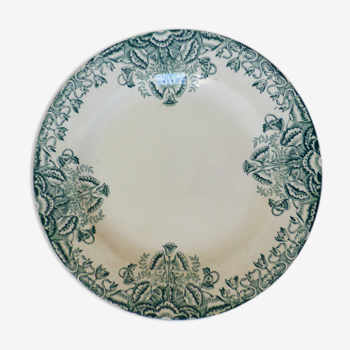 Round dish A.Lebacqz and M.Bouchart Floral pattern