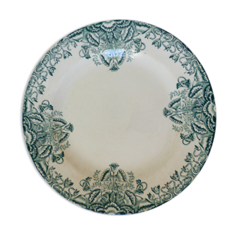 Round dish A.Lebacqz and M.Bouchart Floral pattern