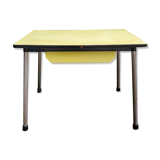 Yellow formica table 1960