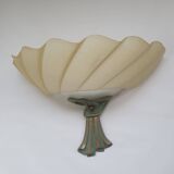 Vintage Italian resin and glass wall light