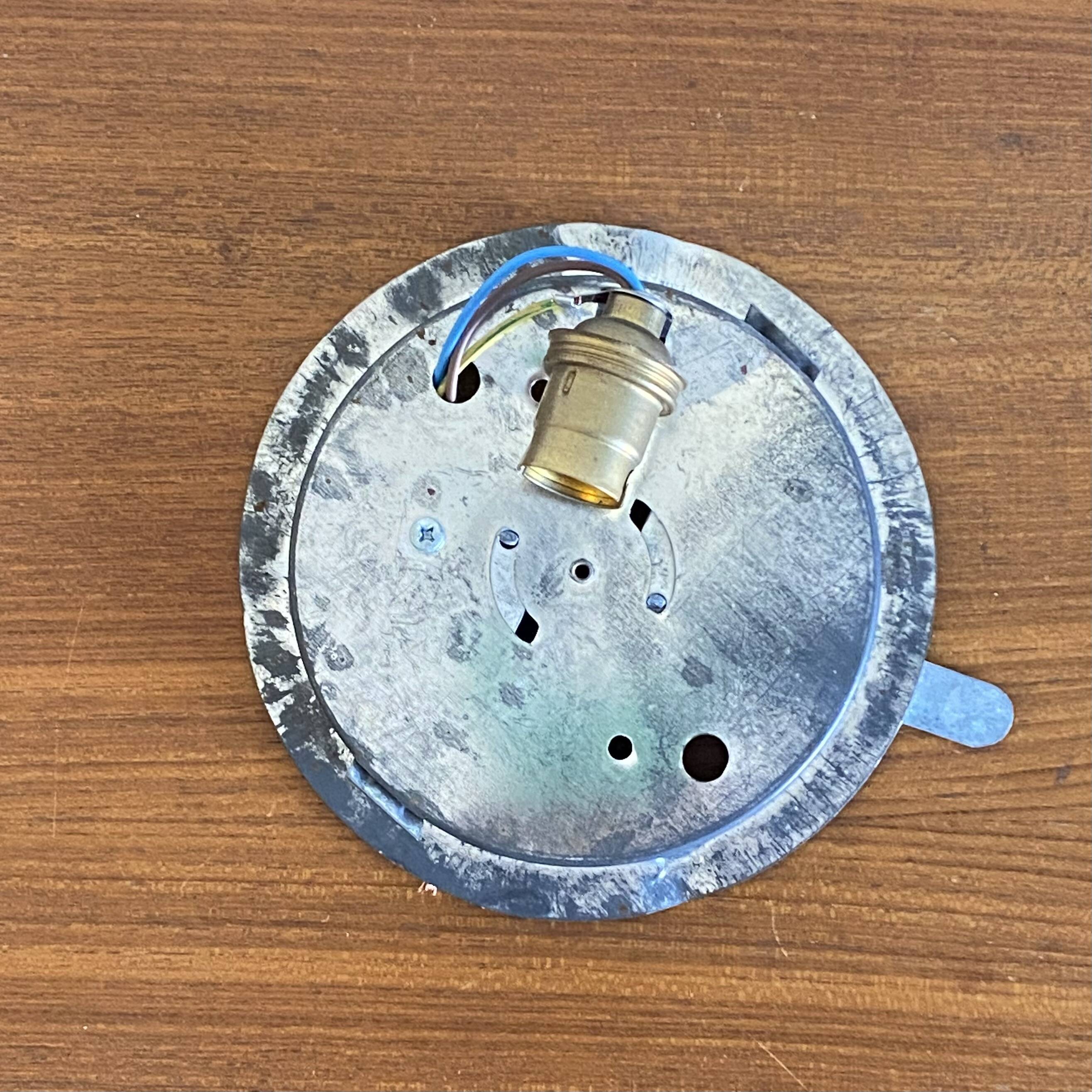 Wall light ceiling light thick glass 1970 seventies eighties LAMP-7397