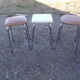 Tabouret en formica vintage