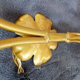 Pair of 20th Century Hollywood Regency Exotic Palm Tree Wall Sconces