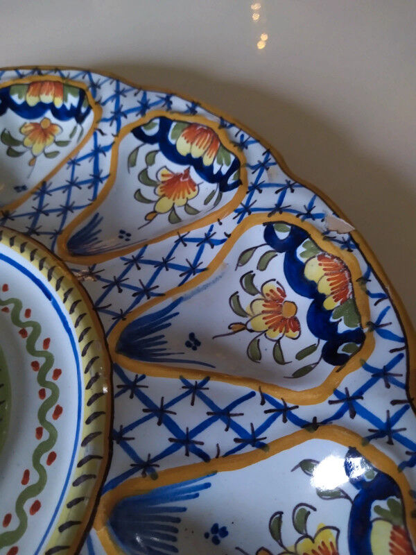Desvres oyster serving plate