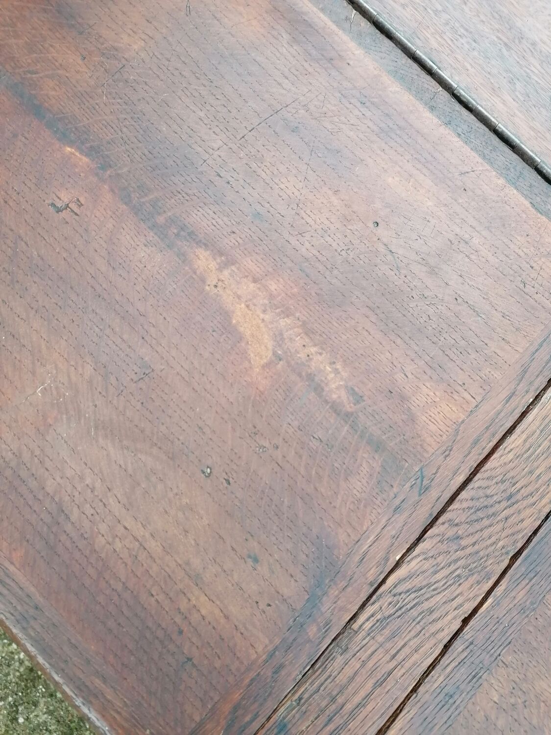 Vintage school desk coffee table with chests
