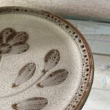 Set of 6 Sarreguemines stoneware dessert plates, Jocelyne pattern