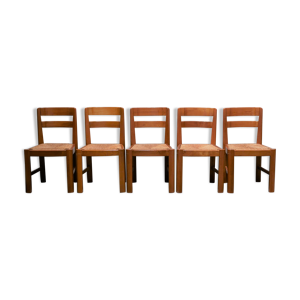 Série de 5 chaises vintage