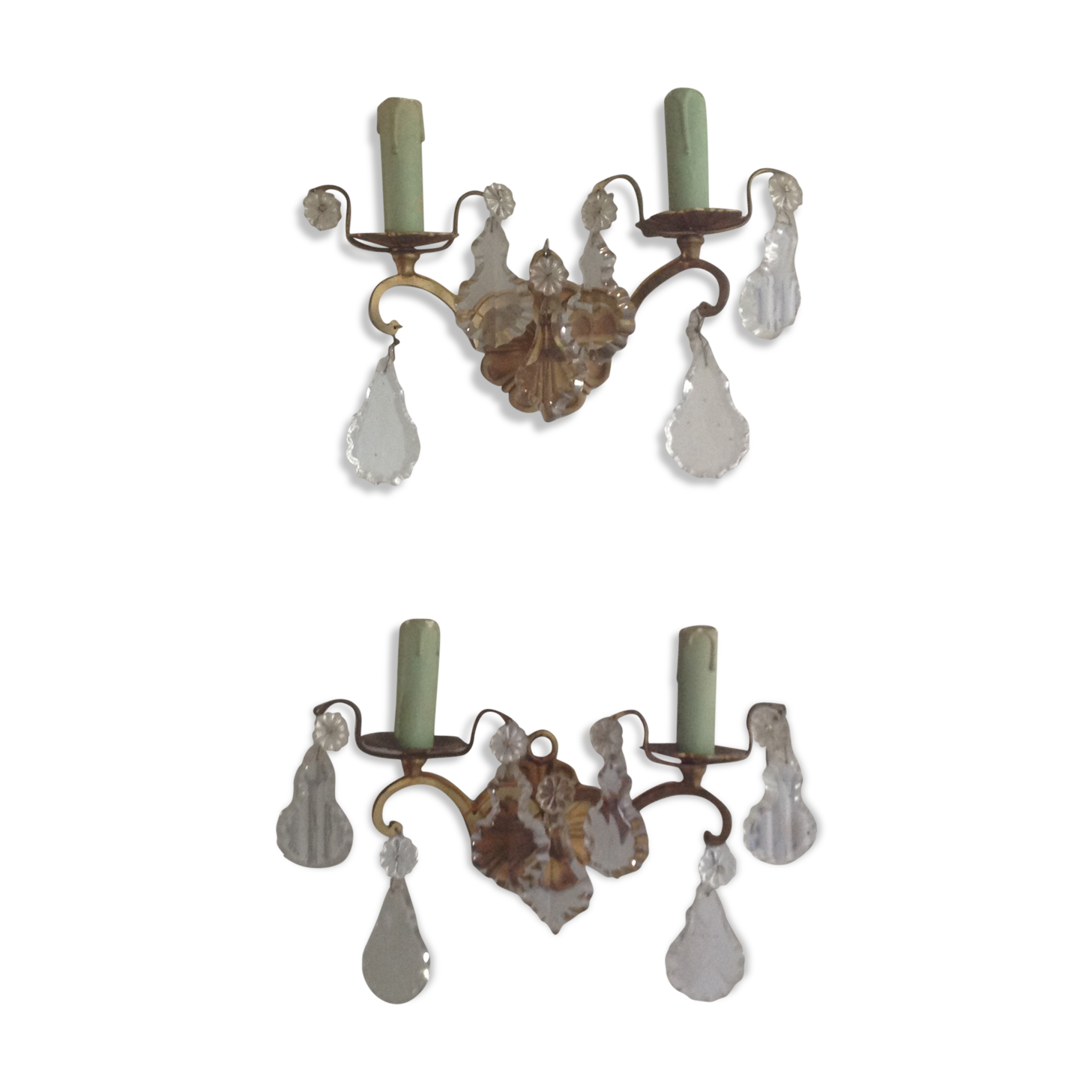 Vintage wall lights duo