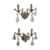 Vintage wall lights duo