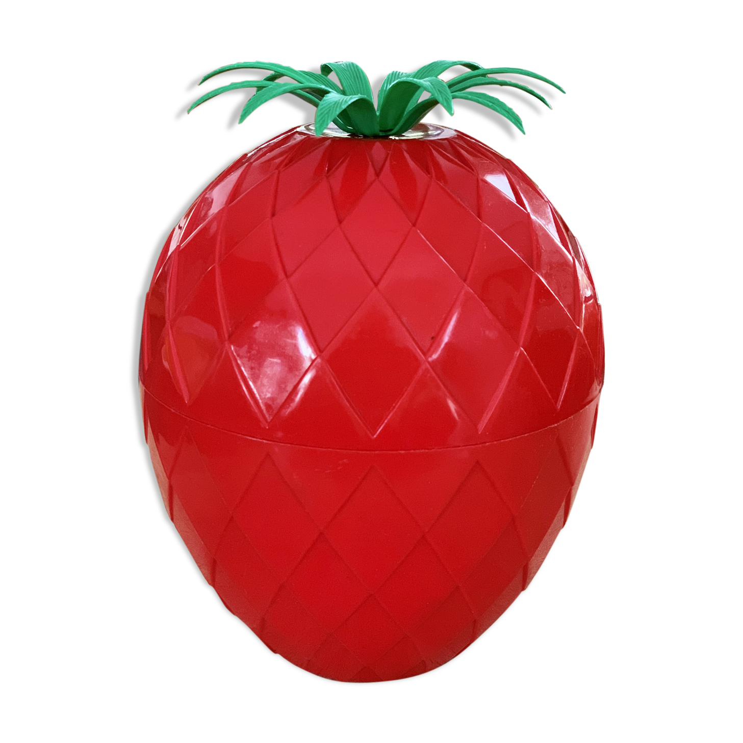 Vintage red pineapple ice bucket