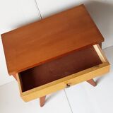 Bedside table of the 60s with compass feet