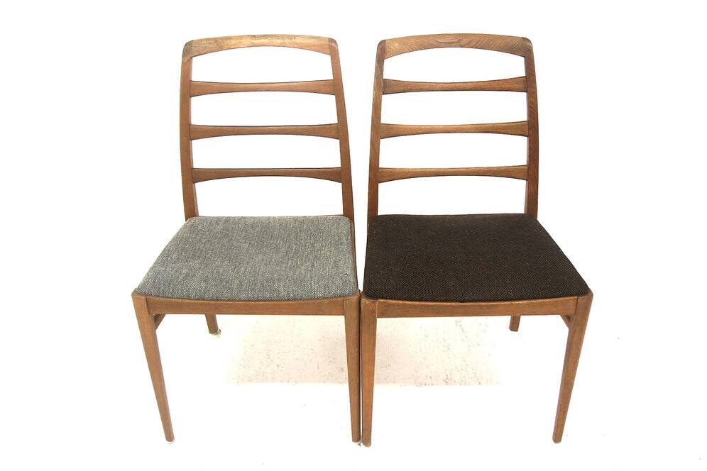 Set of 6 Scandinavian "Reno" chairs in oak, Bodafors, Sweden, 1960.