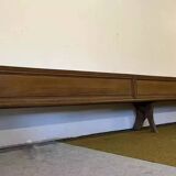 Banc d’église a dossiers panneautés époque XIX vers 1880