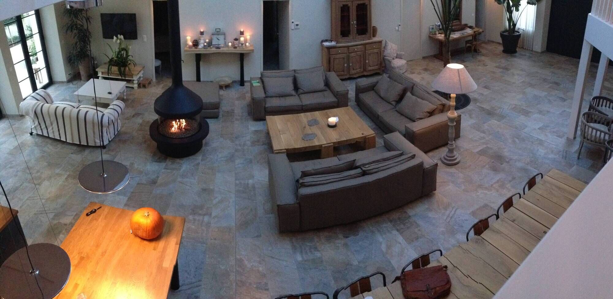 Solid oak coffee table, custom-made.