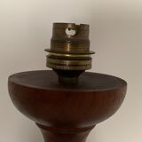 Turned wooden lamp foot