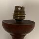 Turned wooden lamp foot