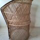 Chaise en rotin vintage
