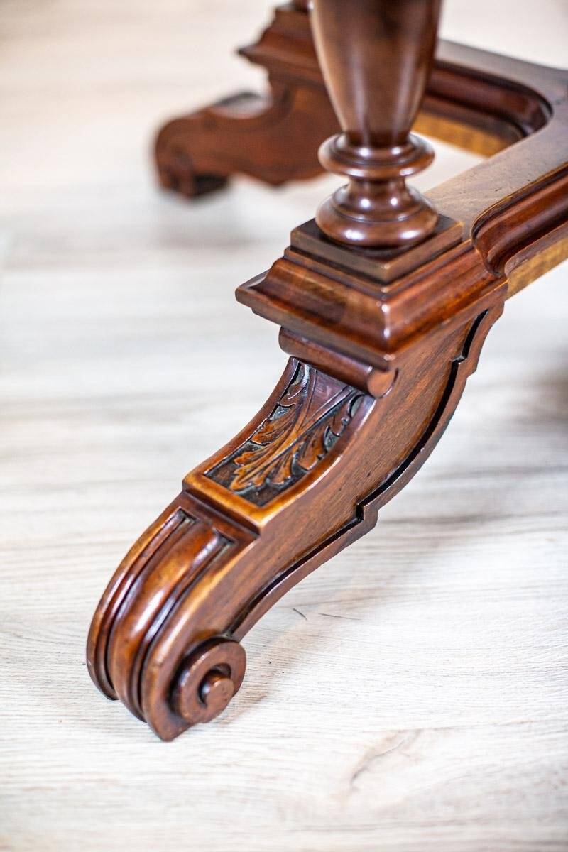 Antique Walnut Center Table, 1890s