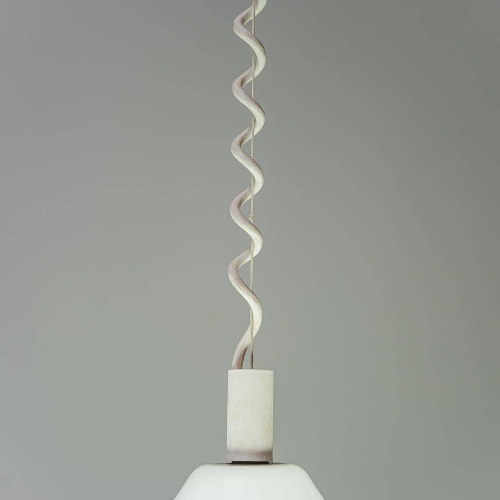 Space Age chandelier in metal and plastic, 1970s vintage modernism