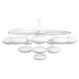 Impressive cloud chandelier mid-century modern of Volksgarten Milchhalle Vienna