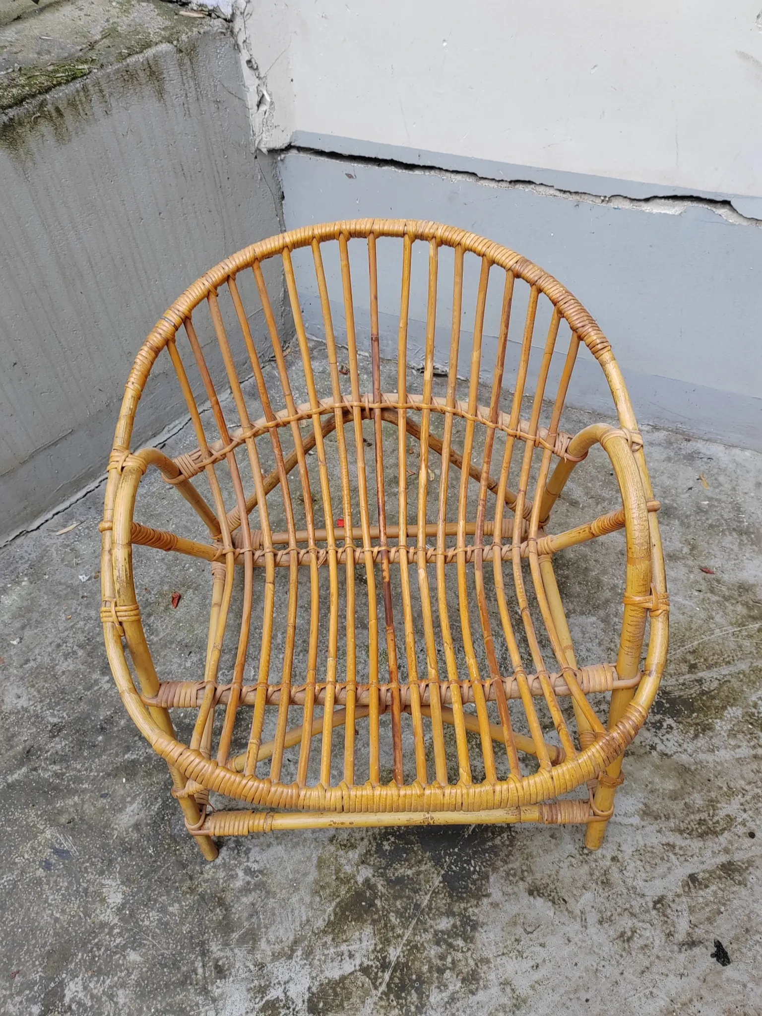 Rattan armchair