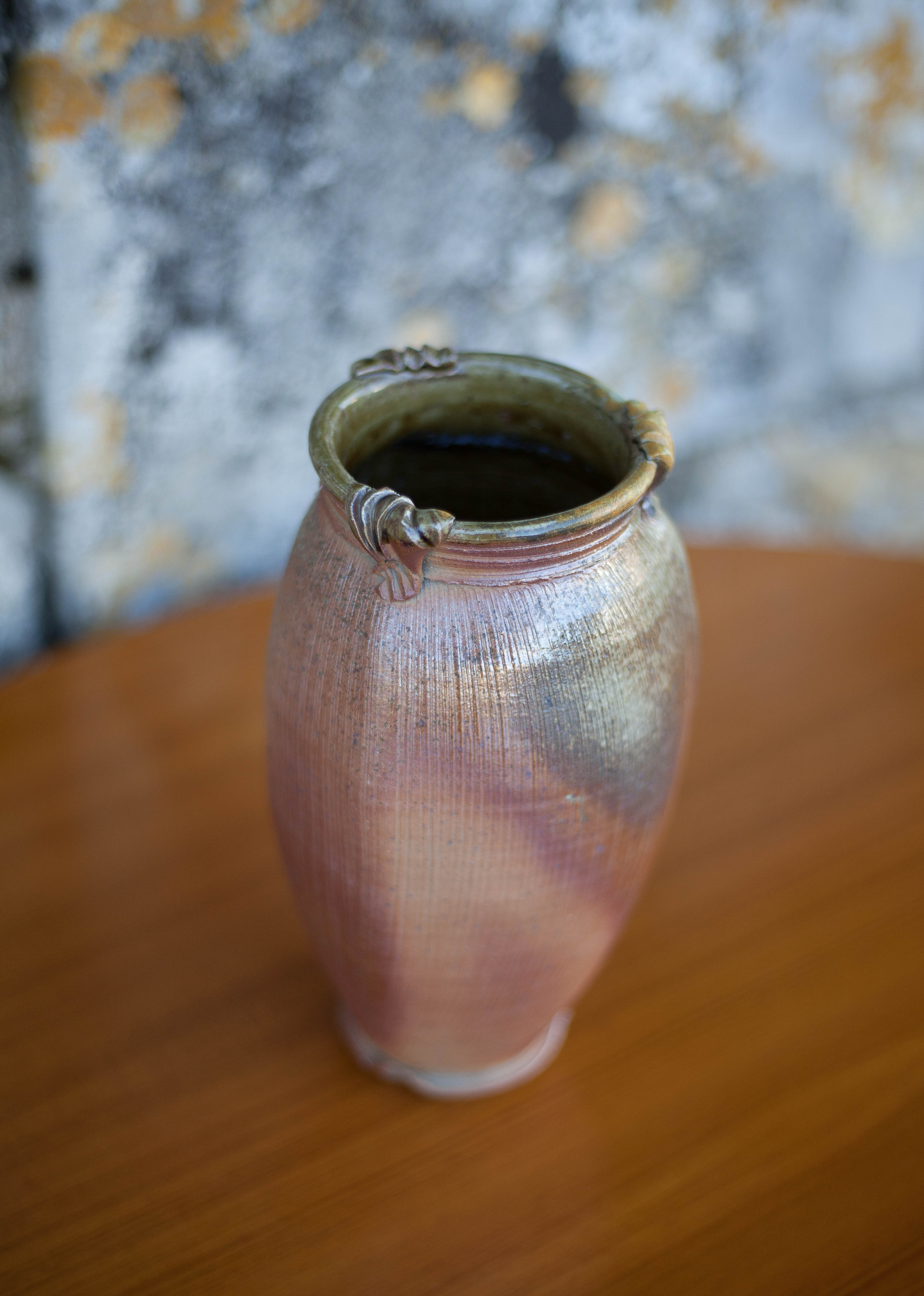 Vase in vintage glazed stoneware