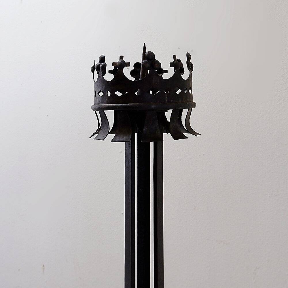 Grand Italian chandelier in wrought iron - 19th century